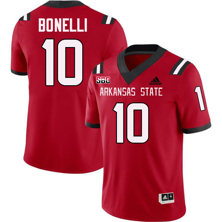 Jaylen Bonelli Arkansas State Jersey,Arkansas State Red Wolves Football Uniforms,Jersey-Red Jaylen Bonelli Arkansas State Jersey,Arkansas State Red Wolves Football Uniforms,Jersey-Red